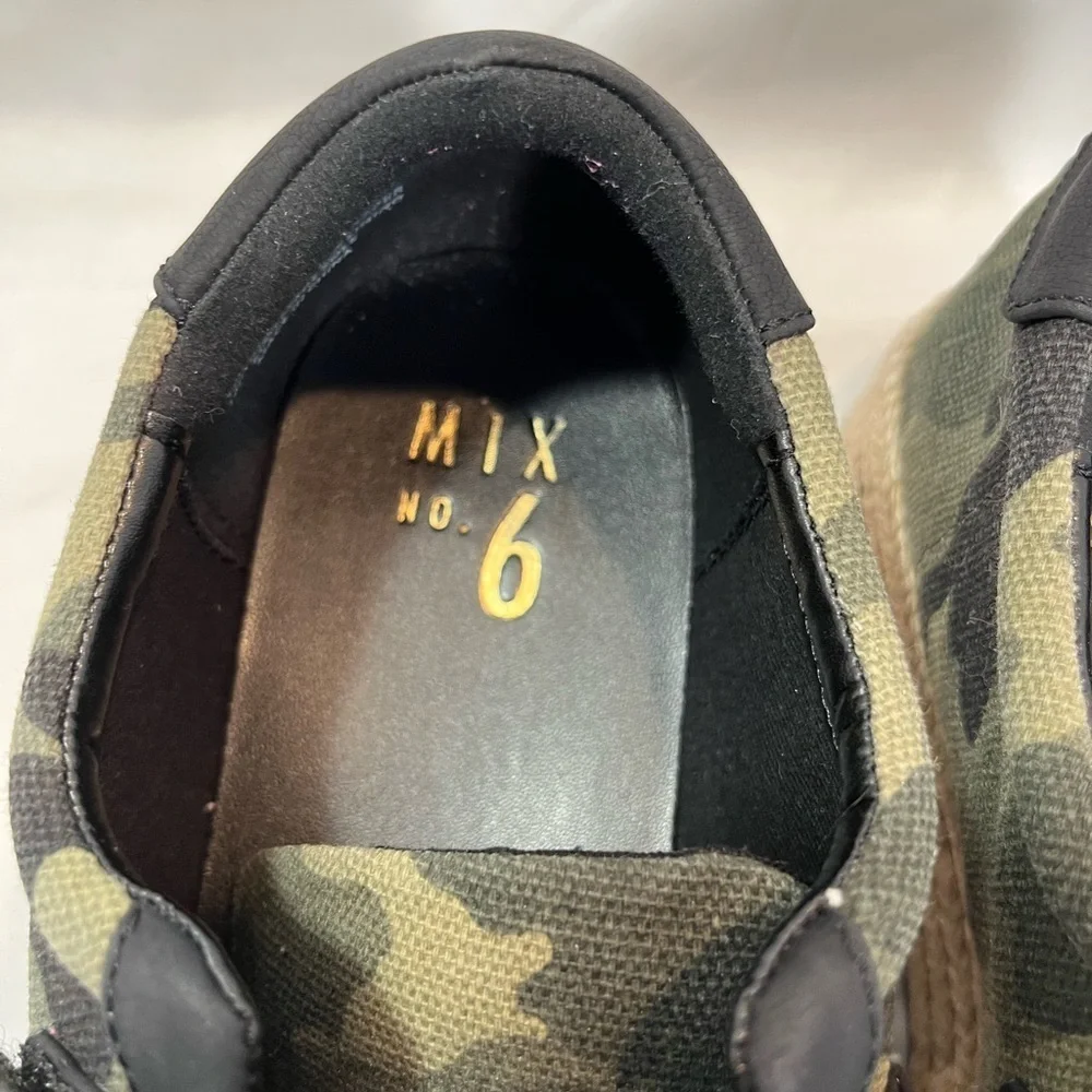 Mix No. 6–Camo Printed Canvas Espadrille Sneakers